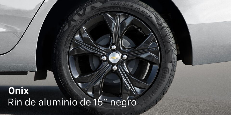 Accesorios Originales Chevrolet® Onix Rin de aluminio de 15" Negro