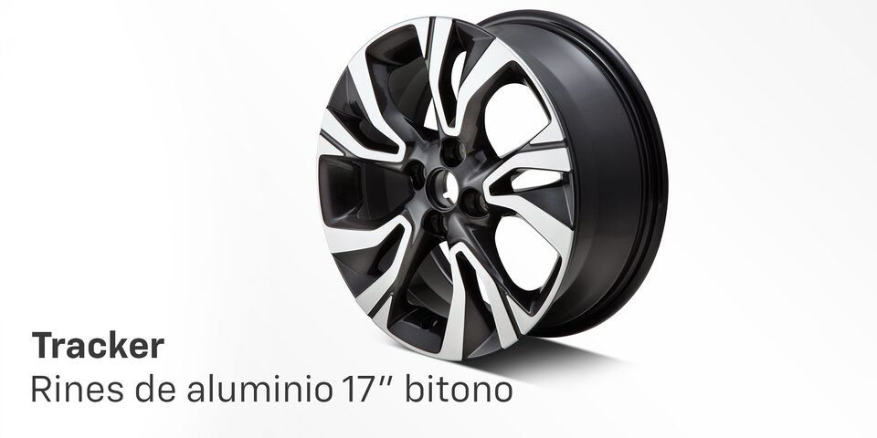 Accesorios Originales Chevrolet® Tracker Rines de aluminio 17" bitono