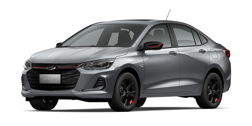 Chevrolet Onix 2024, sedán deportivo en color gris platino